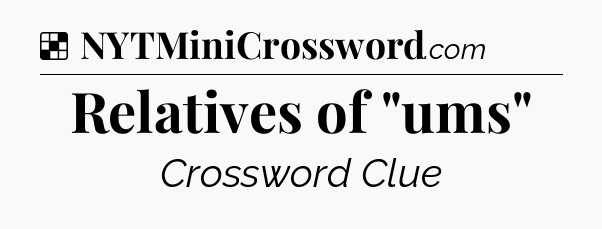 Solution: Relatives of 