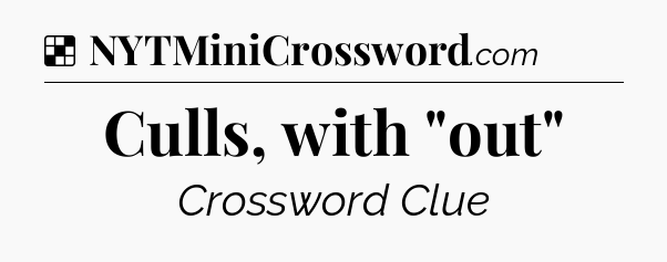 Solution: Culls, with 