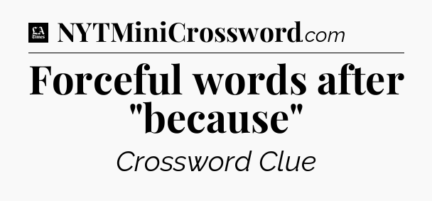 Forceful words after 