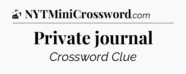 Private journal - Daily Themed Classic Crossword