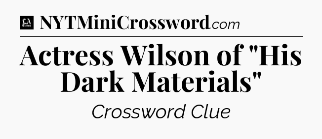 Actress Wilson of 