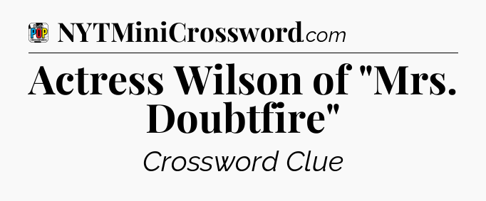 Actress Wilson of 