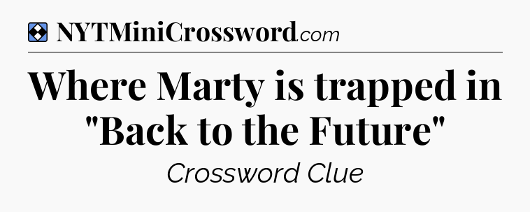 Solution: Where Marty is trapped in 