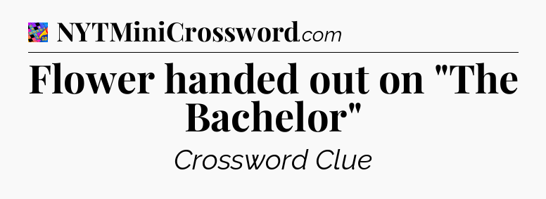 Flower handed out on 