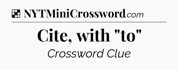 Solution: Cite, with 