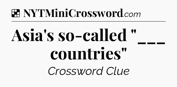 Solution: Asia's so-called 