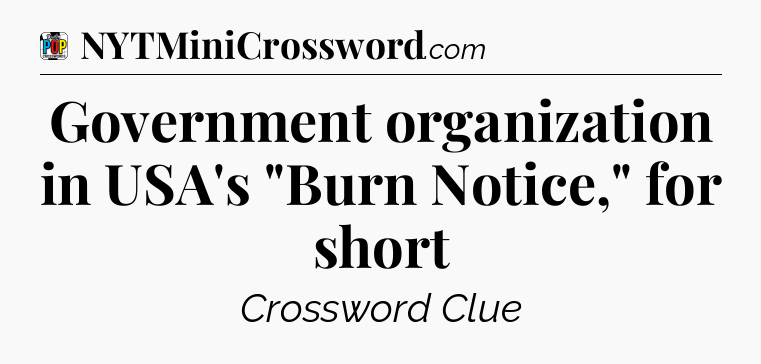 Government organization in USA's 