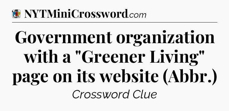 Government organization with a 