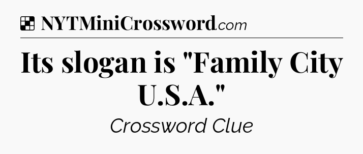 Solution: Its slogan is 