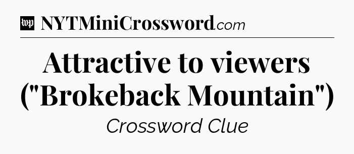 Attractive to viewers (