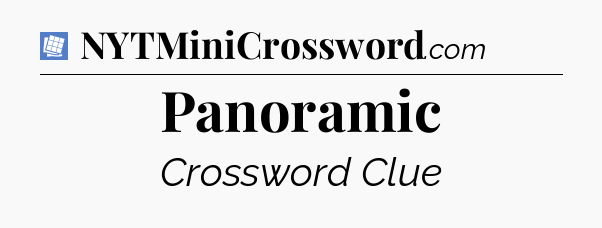 Panoramic Puzzle Page Crossword Clue