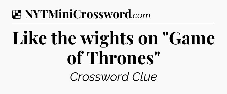 Solution: Like the wights on 
