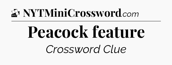 Peacock feature - Daily Themed Classic Crossword