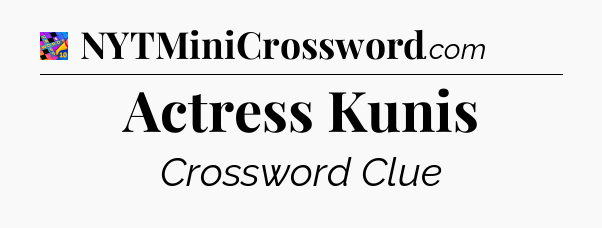 Actress Kunis Crossword Clue