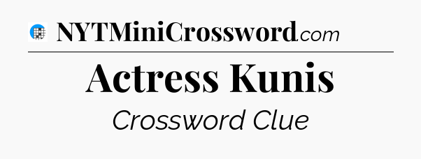 Actress Kunis Crossword Clue