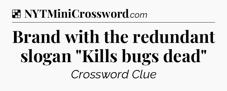 Solution: Brand with the redundant slogan 