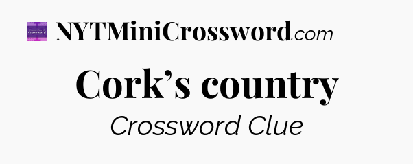 Cork’s country - Thomas Joseph Crossword