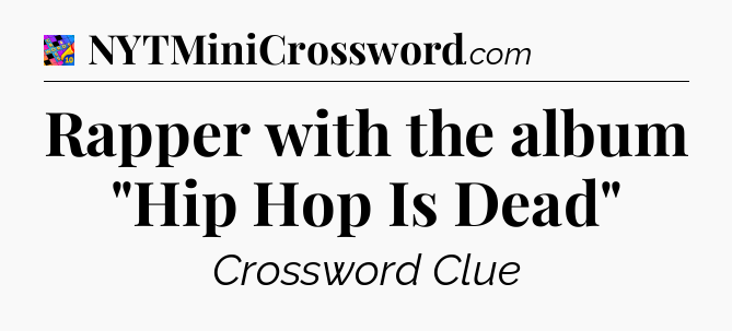 Rapper with the album 