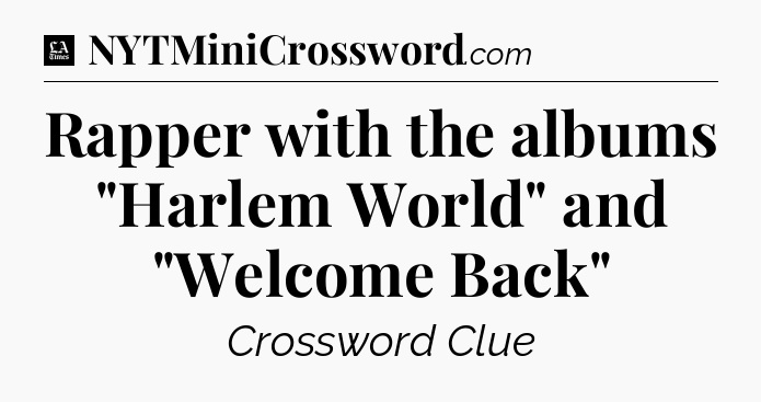 Rapper with the albums 