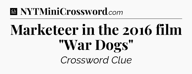 Marketeer in the 2016 film 