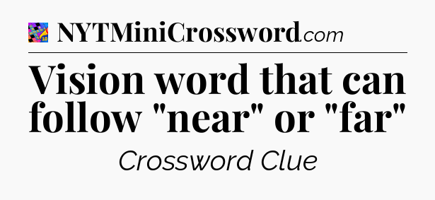 Vision word that can follow 