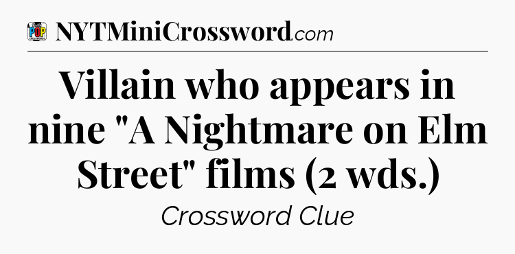 Villain who appears in nine 