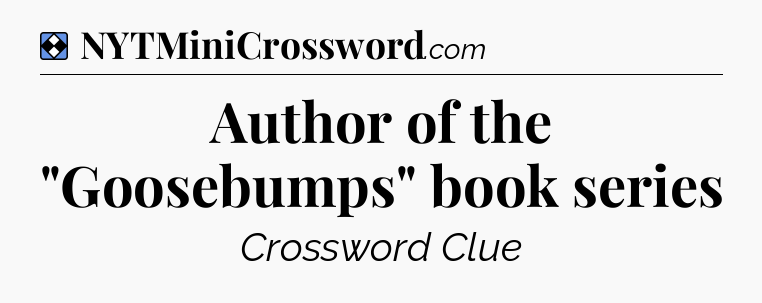 Solution: Author of the 