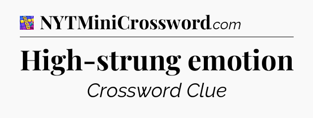 High-strung emotion Codycross