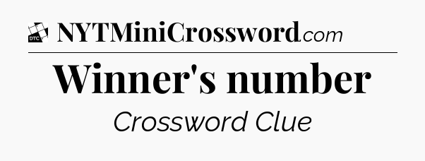 Winner's number - Daily Themed Classic Crossword