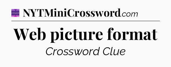 Web picture format - Thomas Joseph Crossword