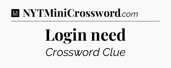 Login need - LA Times Crossword