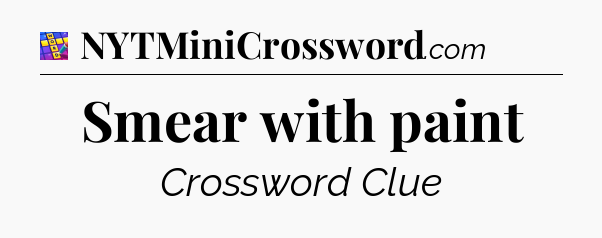 Smear with paint Codycross