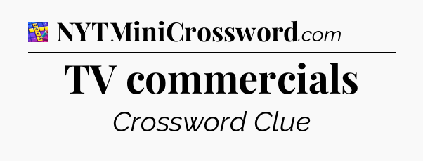 TV commercials Codycross