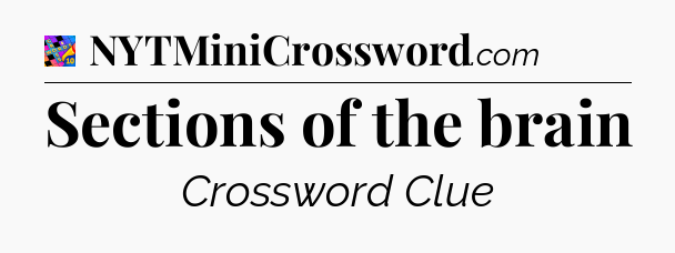 Sections of the brain Crossword Clue