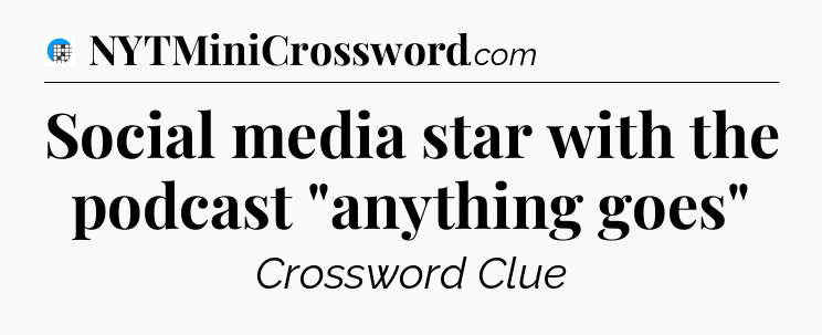 Social media star with the podcast 