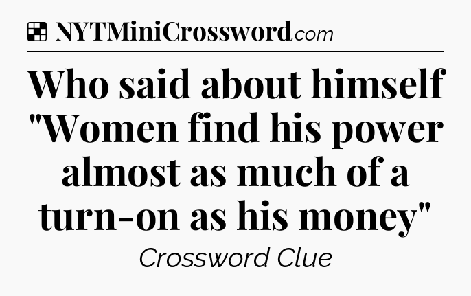 Solution: Who said about himself 