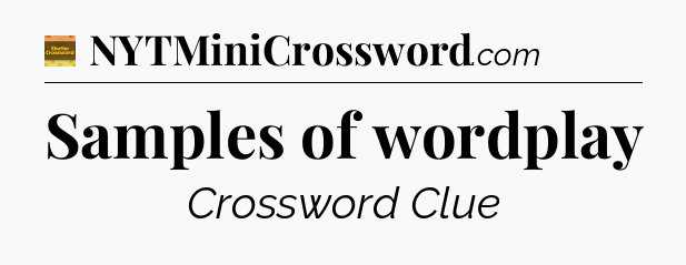 Samples of wordplay - Eugene Sheffer Crossword