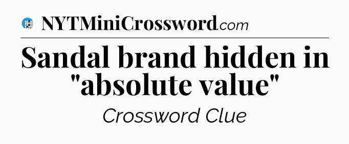 Sandal brand hidden in 