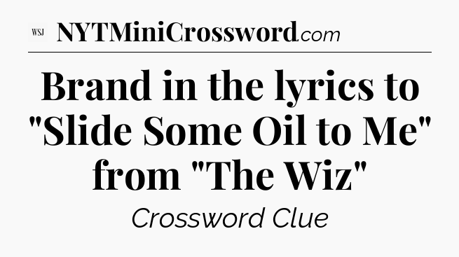 Brand in the lyrics to 