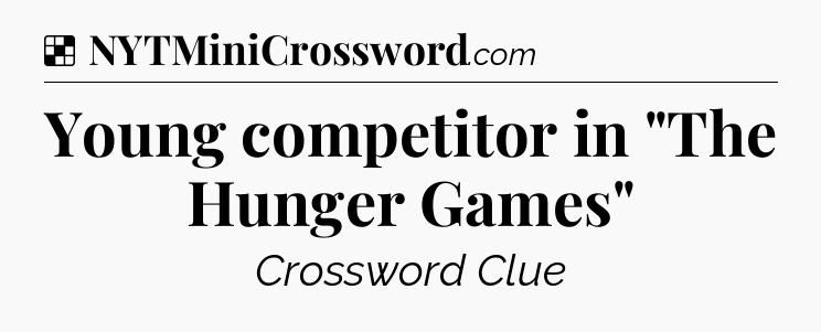 Solution: Young competitor in 