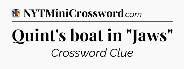 Quint's boat in 