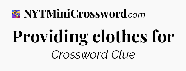 Providing clothes for Codycross