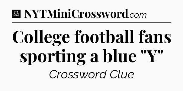 College football fans sporting a blue 