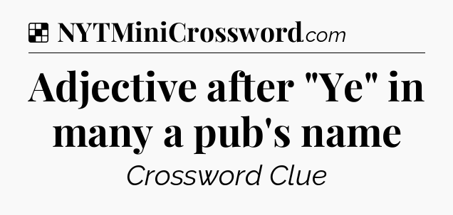 Solution: Adjective after 