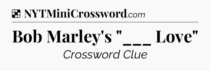 Solution: Bob Marley's 