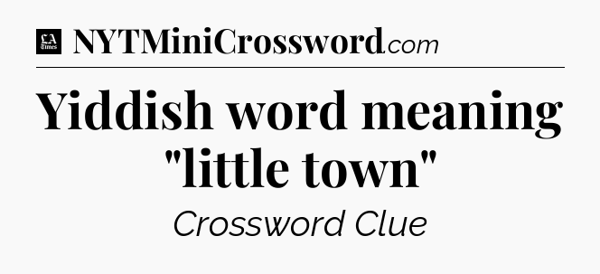 Yiddish word meaning 