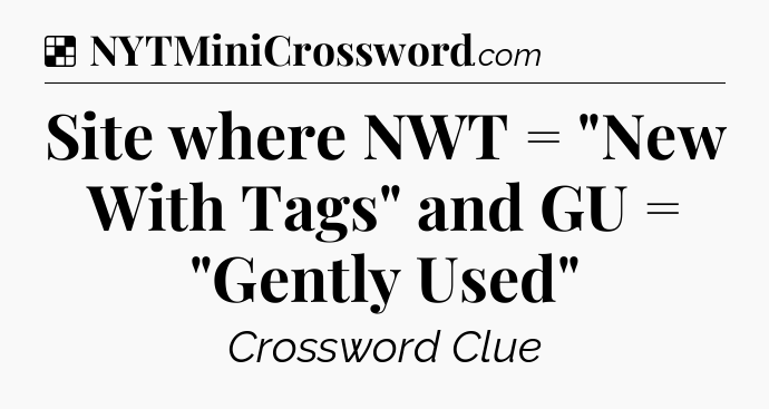 Solution: Site where NWT = 