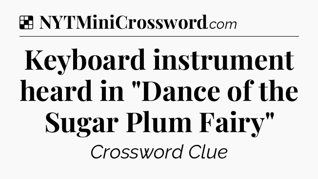 Solution: Keyboard instrument heard in 