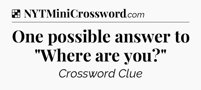 Solution: One possible answer to 