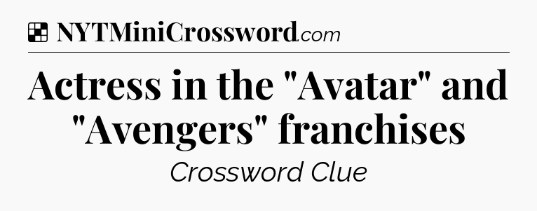 Solution: Actress in the 